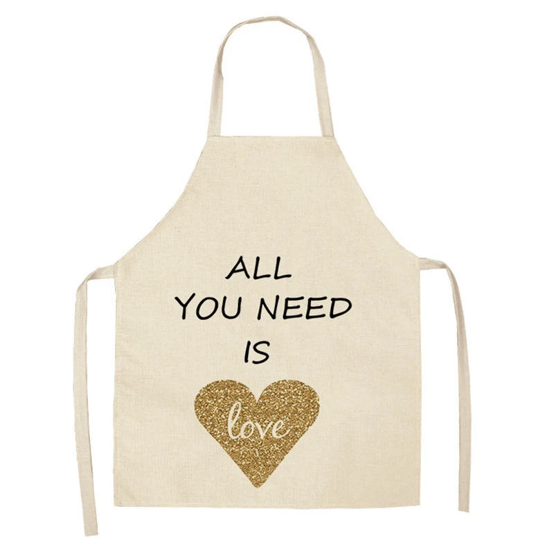 Title 13, Red Lip Letters Apron for kitchen use, oil-proo...
