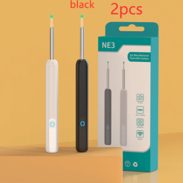 NE3 Otoscópio Removedor de Cera de Ouvido com Câmera Luz LED Sem Fio para iPhone Kit de Limpeza de Ouvido