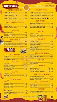 Chai Thela menu 1