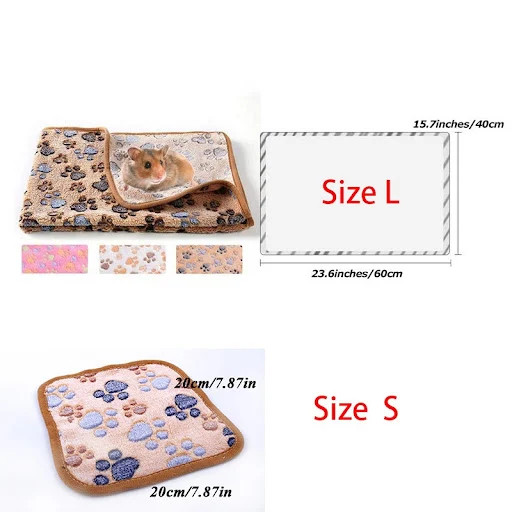 Hamster Guinea Pig Blanket Small Pet Item Soft Warm Bed Sleep Mat Flannel Fleece Pad for Rabbit Hedgehogs Hamster Access
