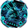 Blue Magic Supernatural Neon Wolf Theme icon