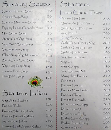 Krishna Family Restaurant menu 