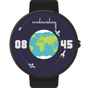 Space Watch Face with Planets