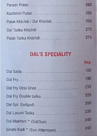 Bhagat Tarachand menu 3