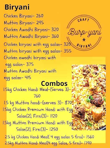 Burp-Yani menu 