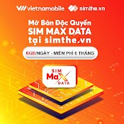 [Free 6 Tháng] Sim Data 4G 6Gb/Ngày - 180Gb/Tháng. Hàng Độc Quyền Vietnamobile - Simthe.vn