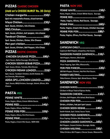 Mumbai Food Adda menu 