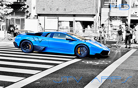 Lamborghini Blue HD chrome extension