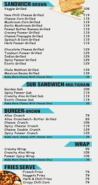 Mr Sandwich menu 1