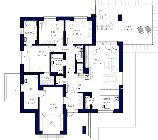 Domidea 1 w5 - Rzut parteru