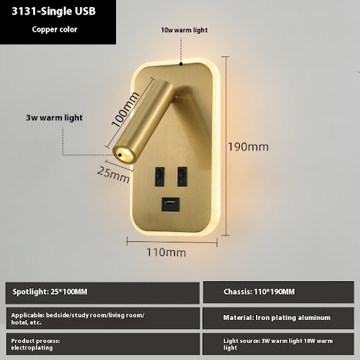 3131 Single USB Copper