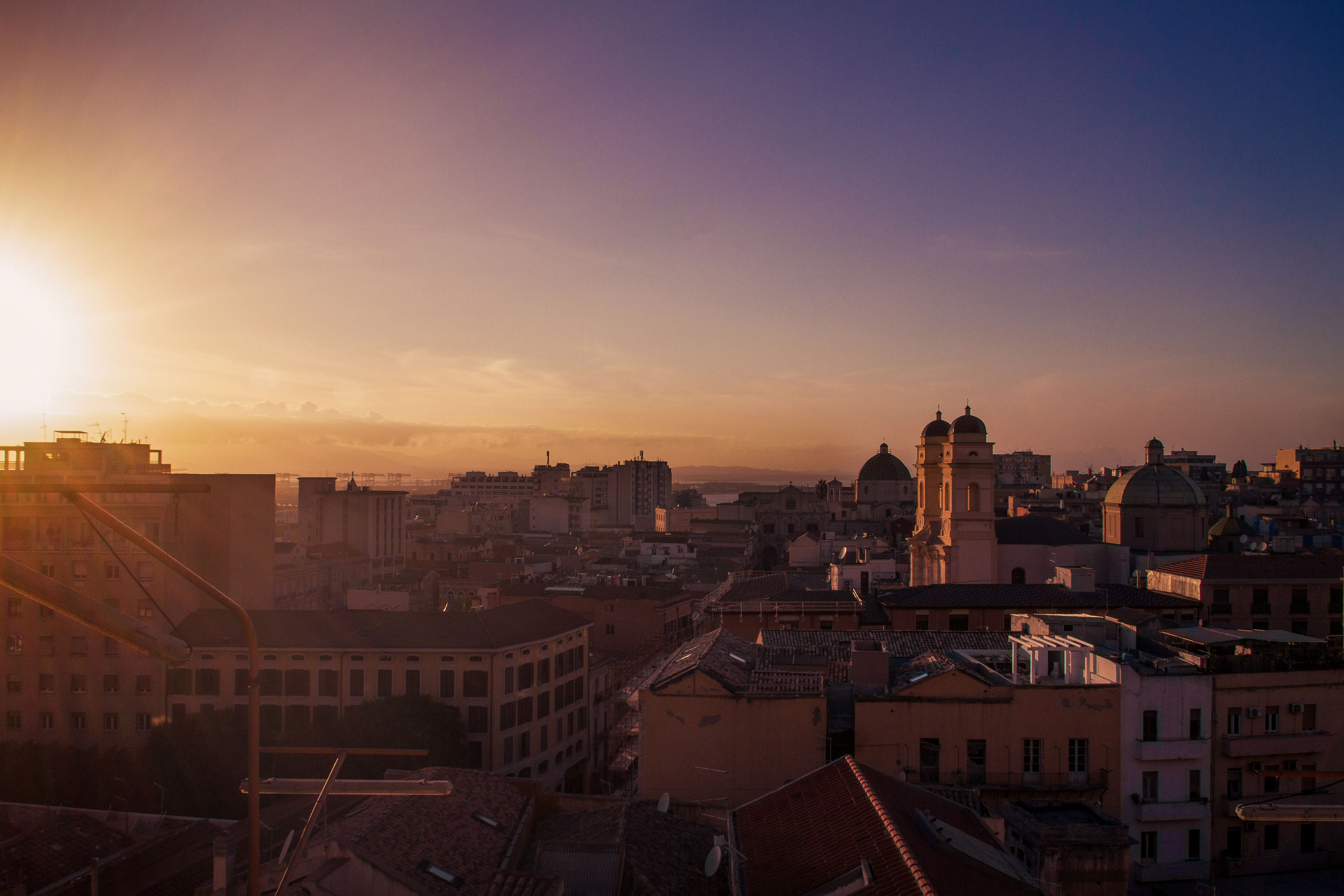 Cagliari at sunset di cristinascano