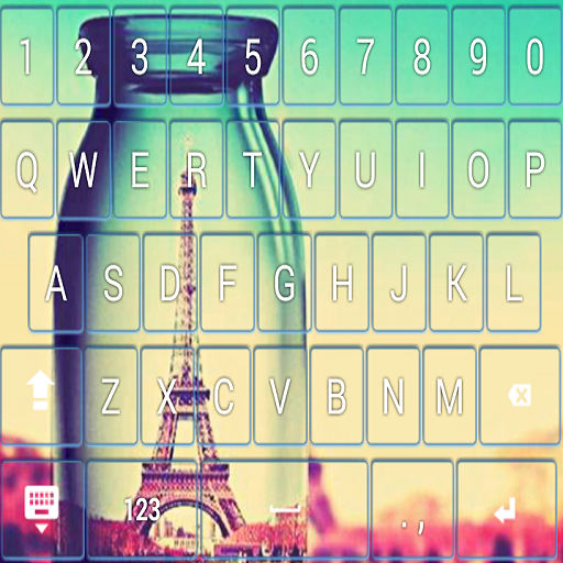 Paris Eiffel Cute Keyboard 個人化 App LOGO-APP開箱王