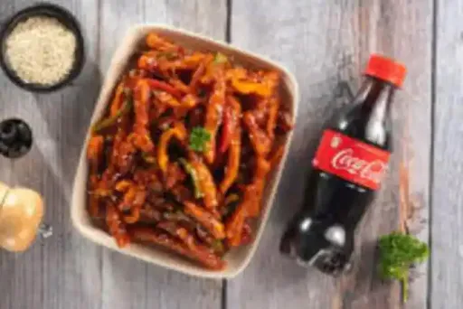 Honey Chilly Potato + Coke [ 250 Ml ]