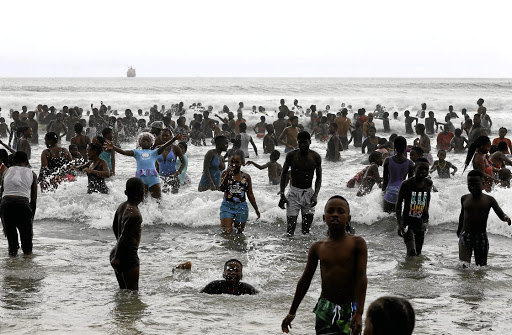 Durban's beaches were busy on Saturday, ahead of an expected influx of holidaymarkers to the coast.