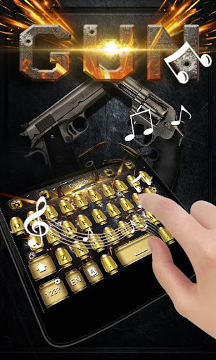 Gun GO Keyboard Theme & Emoji