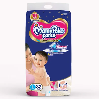 Mamypoko Pants Extra Absorb Large - 32 Diapers - 32 pcs