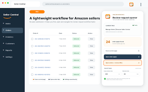 Easy Open Amazon Review Request screenshot 5