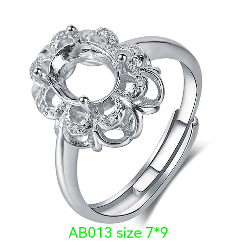 Title 3, 925 Silver Plating 18k Platinum Ring Frame Acce...