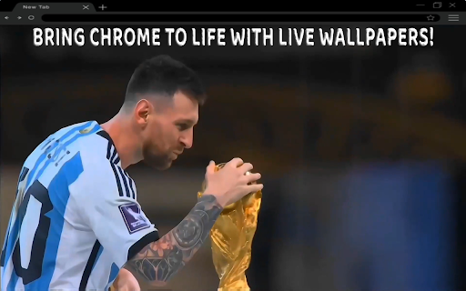 Lionel Messi: The World Cup Kiss  Live Wallpaper