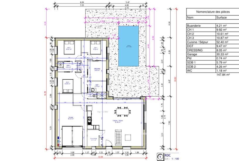  Vente Terrain à bâtir - 897m² à Fontaine-le-Comte (86240) 