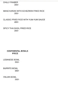 The Urban Hub menu 8