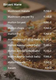 Biryani Mane menu 2