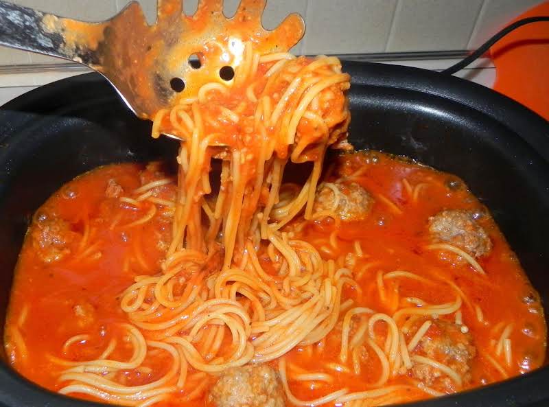 Spaghetti & Meatballs In Ninja Cooking System