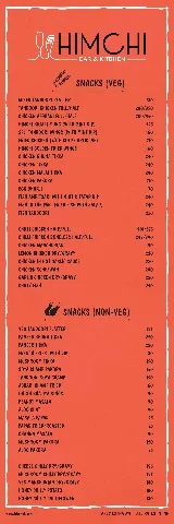 Himchi Bar and Restuarant menu 2