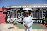 Johanna Marokane poses for a portrait at her home in Mzimhlope, Orlando West near Orlando Stadium in Soweto, Johannesburg.