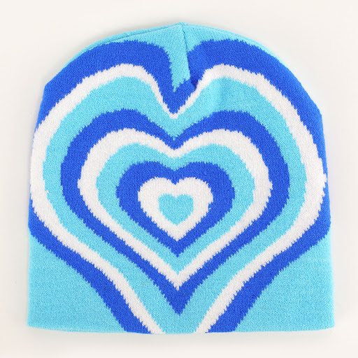 Title 3, Color Matching Rainbow Love Knitted Hat Printed...