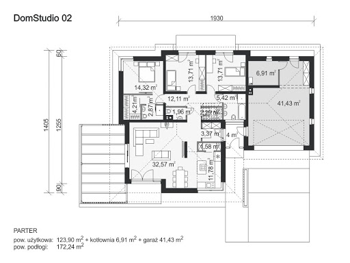 DomStudio 02 - Rzut parteru