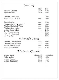 Punjabi Restaurant menu 2
