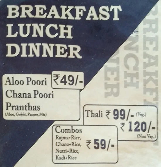 Gauri Foods menu 