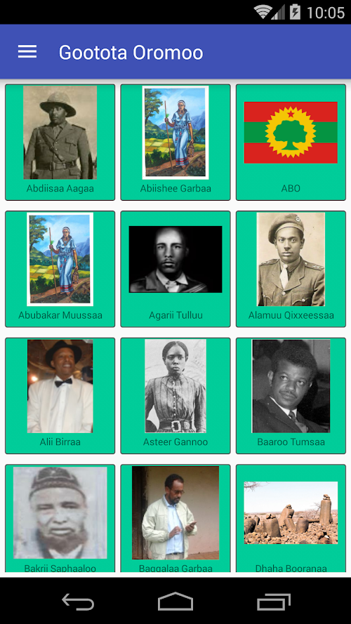 Android application Gootota Oromoo screenshort