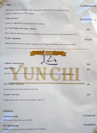 Yunchi menu 1