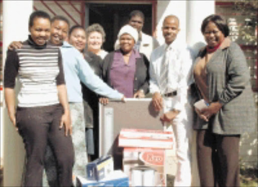 GRATEFUL: The staff of the trust, Nelisiwe Luthuli, Noxolo Jacobs, Olivia Dlamini, Nell Bickmore, Sibongile Jiyane, Timothy Zulu, Phillip Tshabalala and Thabo Mpyane. © Sowetan.