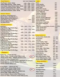 Nawab Saheb Durbar's menu 1