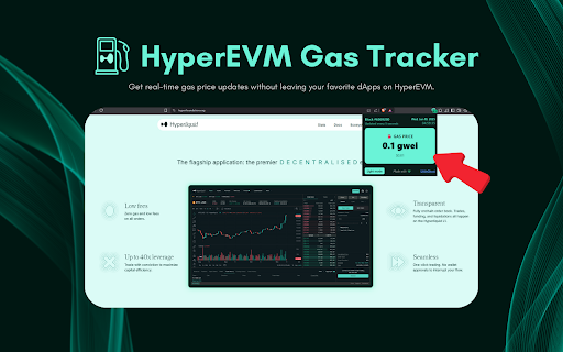 HyperEVM Gas Tracker