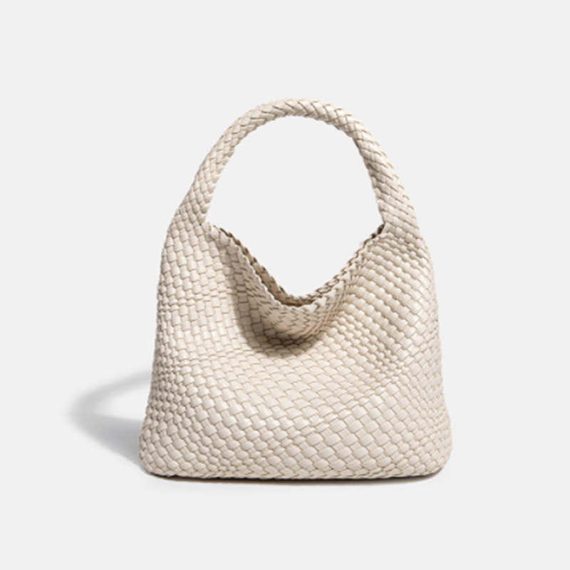 Hand-woven bucket soft leather high-end women's bag. Experience the luxury of this beautifully crafted bag, perfect for 