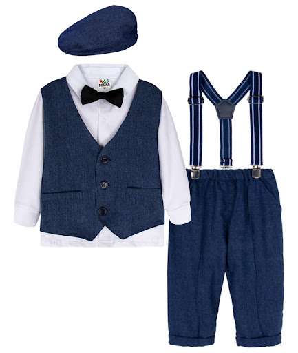 Title 6, Male Baby British Style Gentleman Suit for spec...