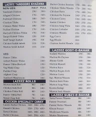 Lazeez Kabab menu 5