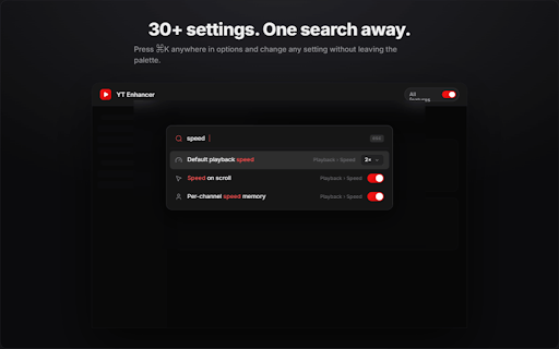 YouTube™ Advanced Controls - YouTube™ Enhancer screenshot 2