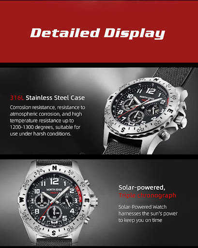Title 8, Outdoor Sports Stainless Steel Electronic Watch...