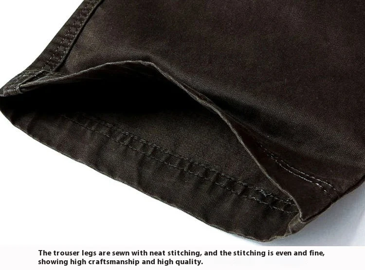 Title 6, Heren Casual Broek Dik Lente/Herfst, Katoen, Re...