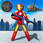 Cover Image of Descargar Iron Stickman Rope Hero War Gangstar OffRoad 1.3 APK