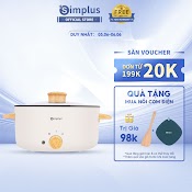 Nồi Điện Đa Năng Simplus Dzgh008 Dung Tích 3L Điều Chỉnh Nhiệt Độ