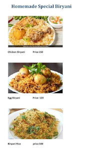 Homemade Special Biryani menu 1