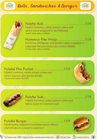 Habibi Falafel menu 2