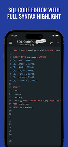 Screenshot SQL Database Manager DB-Client